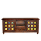 HANDCRAFTED CERAMIC TILE SOLID WOOD SIDEBOARD