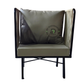 METAL ROPE WOVEN LOUNGE CHAIR WITH CUSHIONS