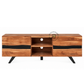 VAREN SOLID WOOD & BLACK ACCENT TV UNIT