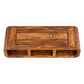 LORCAN ROUNDED OPEN-SHELF SOLID WOOD TV UNIT