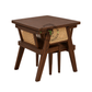 NOIR CANE FRAME DINING TABLE & CHAIR SET