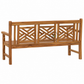 VAREN LATTICE BACK SOLID WOOD BENCH WITH ARMRESTS