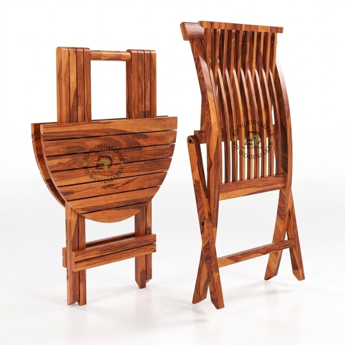 TRAVELER FOLDING WOODEN TABLE & CHAIR SET