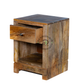 MINIMALIST SOLID WOOD BEDSIDE TABLE WITH DRAWER