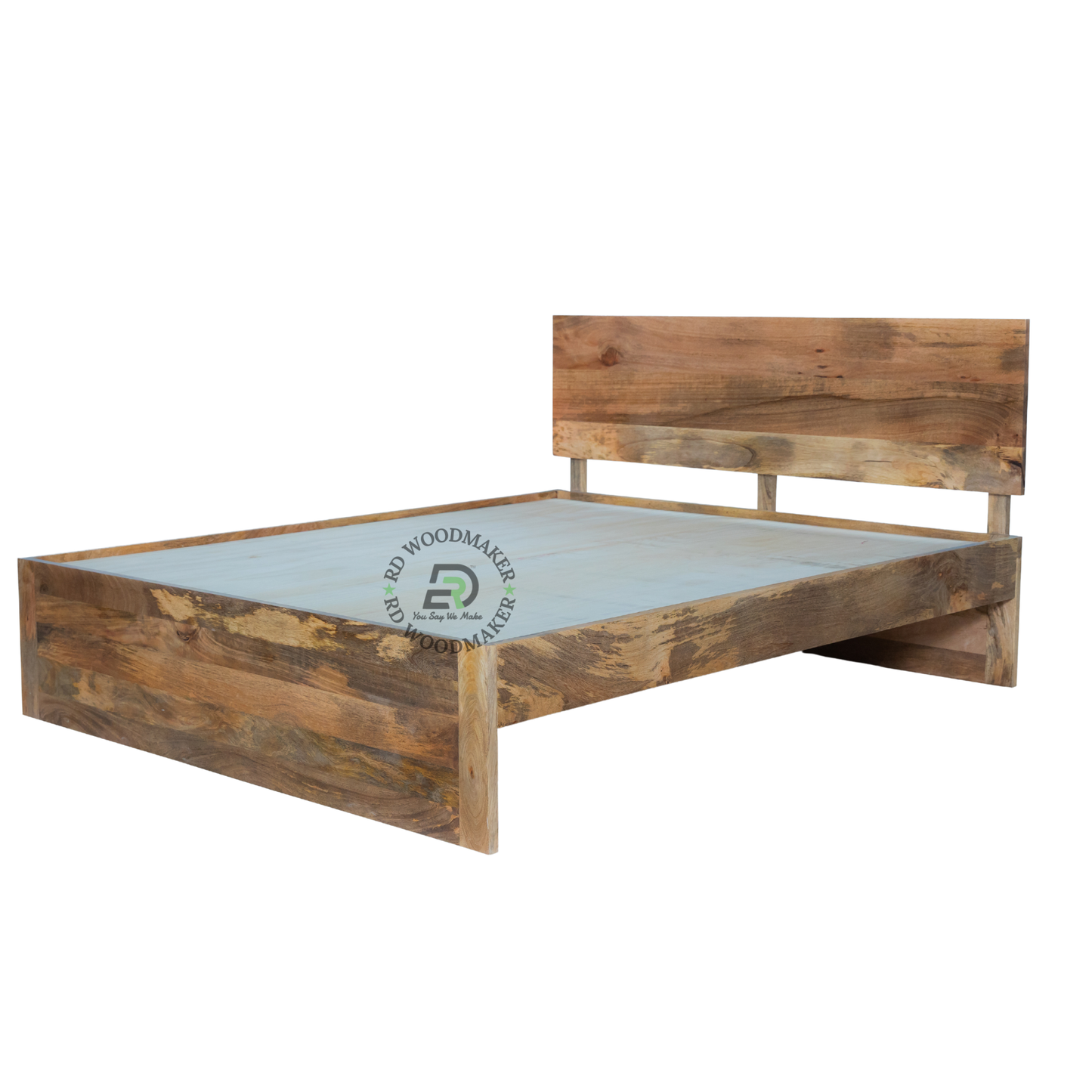 MINIMALIST SOLID WOOD PLATFORM BED
