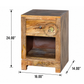 MINIMALIST SOLID WOOD BEDSIDE TABLE WITH DRAWER