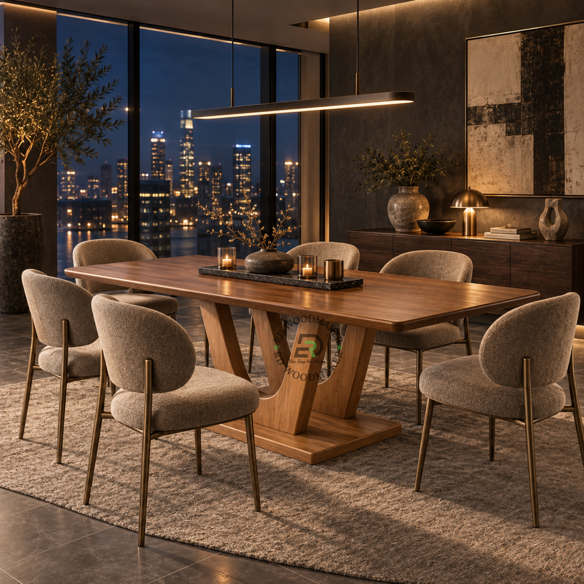 VARENO SCULPTURAL PEDESTAL TABLE