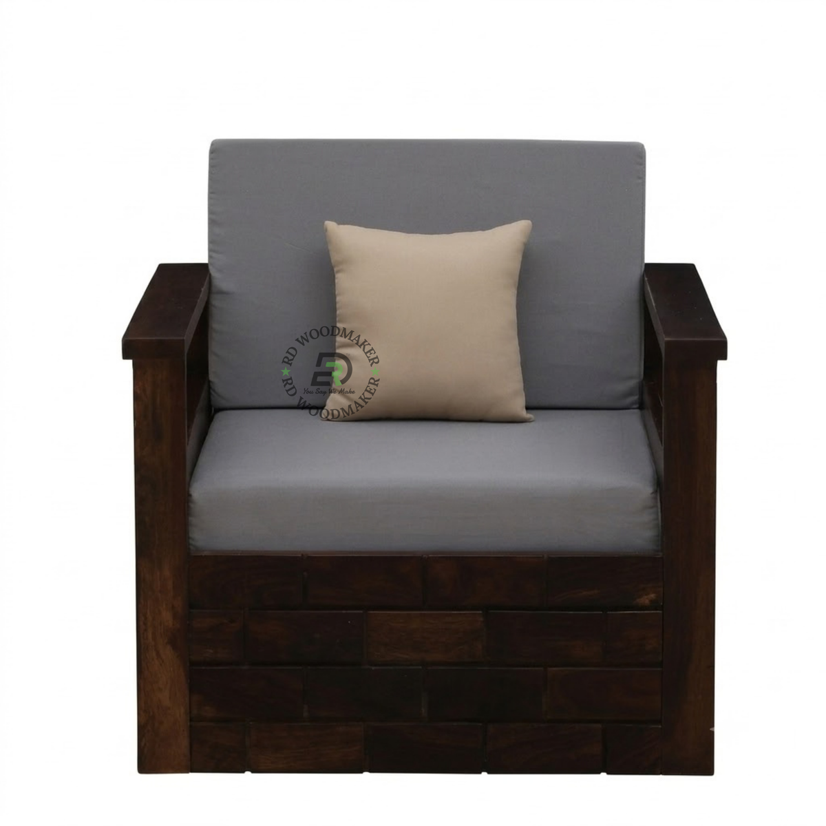 MASON SOLID WOOD SINGLE SOFA CHAIR