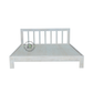 MODERN SLATTED SOLID WOOD BED