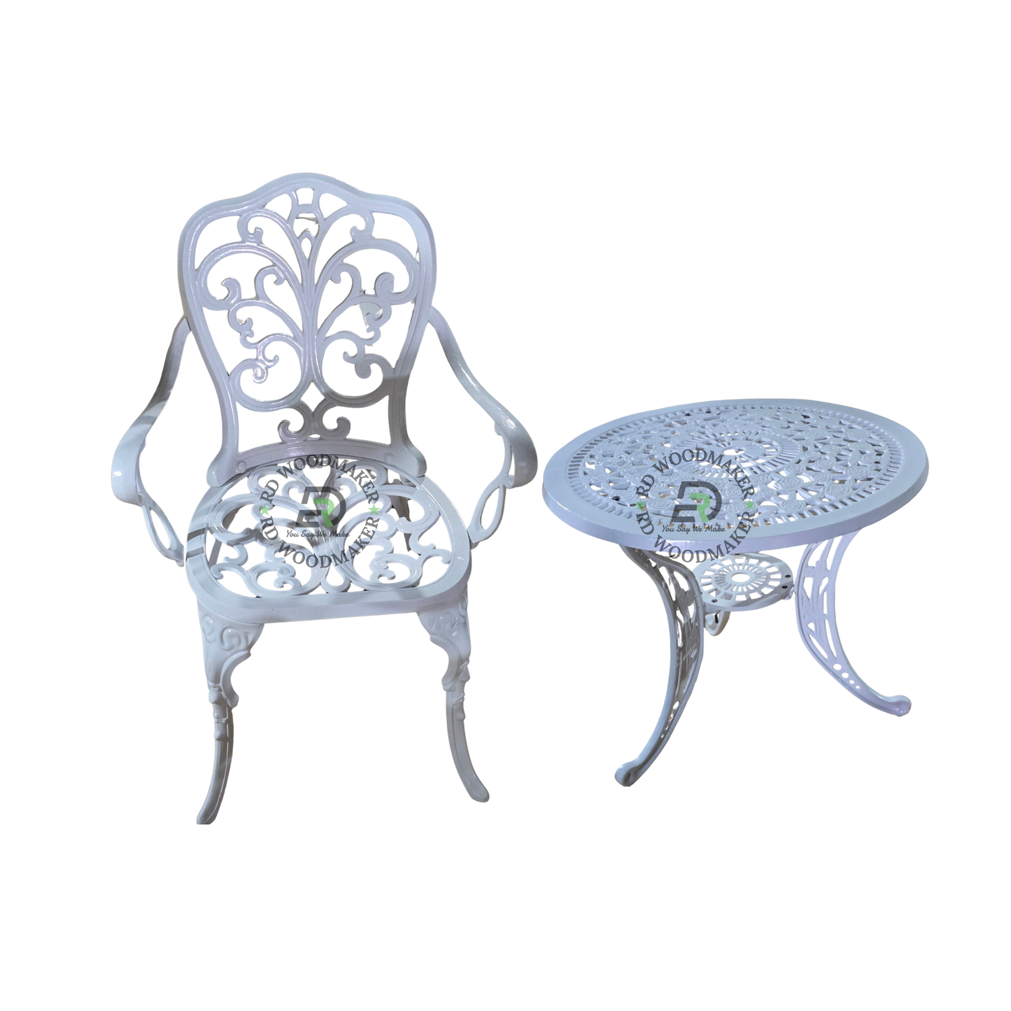 IVORY SCROLLWORK ROUND PATIO SET