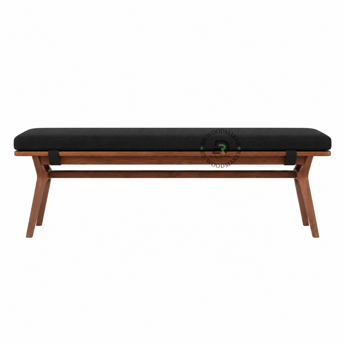 KAEL UPHOLSTERED SOLID WOOD DINING BENCH