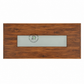 REGENT GLASS INLAY SOLID WOOD TABLE