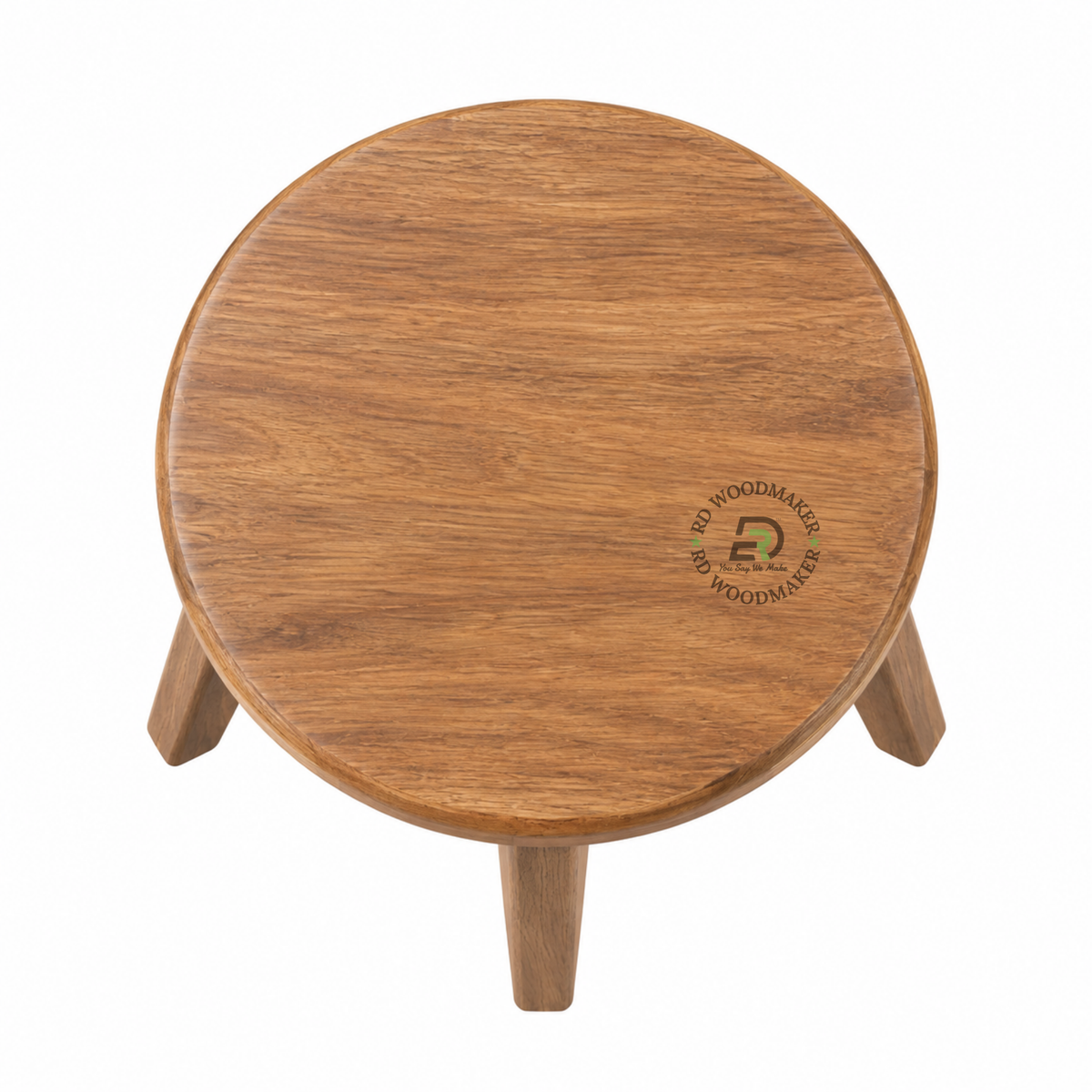 SOREN ROUND SOLID WOOD LOW STOOL
