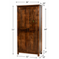 HERITAGE SOLID WOOD 2 DOOR WARDROBE IN WALNUT FINISH