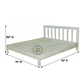 MODERN SLATTED SOLID WOOD BED