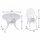 IVORY SCROLLWORK ROUND PATIO SET
