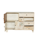 VINTAGE HANDCARVED SOLID WOOD SIDEBOARD