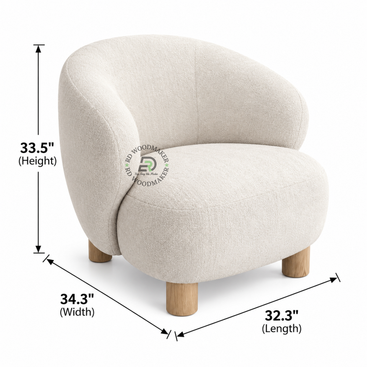 NORA BOUCLÉ SINGLE SOFA CHAIR