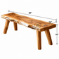 ELDON LIVE EDGE SOLID WOOD BENCH