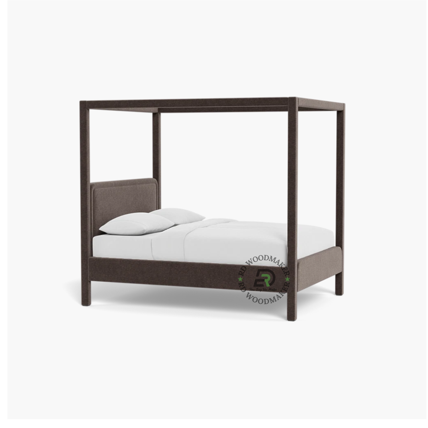 MODERN UPHOLSTERED CANOPY BED