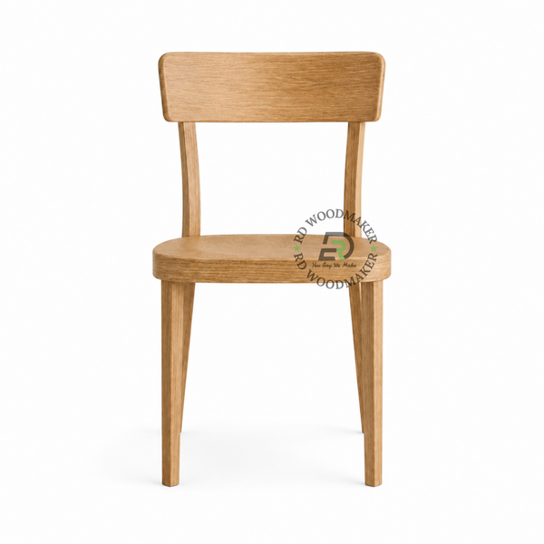 PREMIUM MINIMAL SOLID WOOD DINING CHAIR WITH NATURAL FINISH