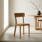 PREMIUM MINIMAL SOLID WOOD DINING CHAIR WITH NATURAL FINISH