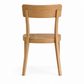 PREMIUM MINIMAL SOLID WOOD DINING CHAIR WITH NATURAL FINISH
