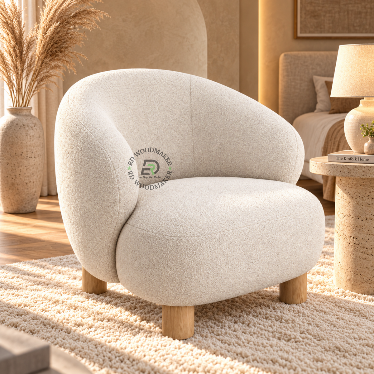 NORA BOUCLÉ SINGLE SOFA CHAIR