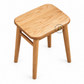 AVELIN RECTANGULAR SOLID WOOD LOW STOOL