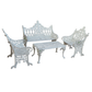IVORY HERITAGE METAL GARDEN SEATING SET