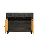 HANDCARVED RATTAN SOLID WOOD SIDEBOARD