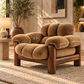 MILO PLUSH SOLID WOOD SINGLE SOFA CHAIR