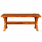RUSTEN X-FRAME SOLID WOOD DINING BENCH