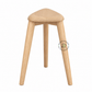 TOVA TRIANGULAR SOLID WOOD COUNTER STOOL