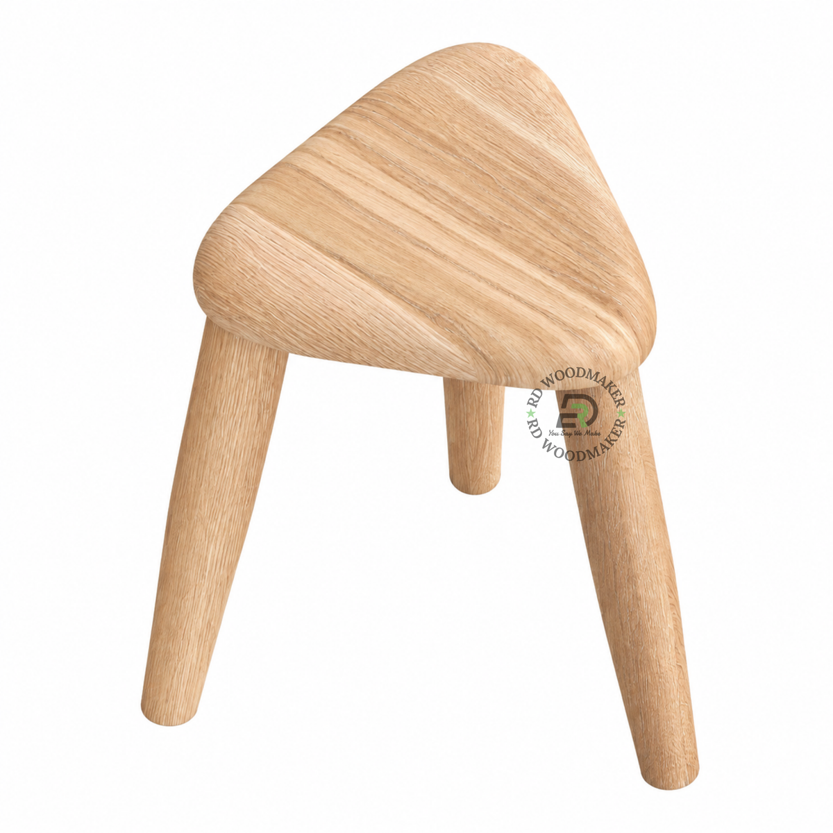 TOVA TRIANGULAR SOLID WOOD COUNTER STOOL