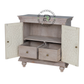 HERITAGE HANDCARVED WHITE SOLID WOOD CABINET