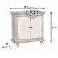 HERITAGE HANDCARVED WHITE SOLID WOOD CABINET