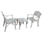 IVORY GRAPEVINE METAL CONVERSATION SET