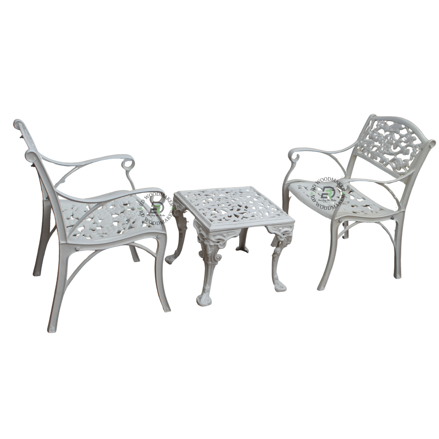 IVORY GRAPEVINE METAL CONVERSATION SET