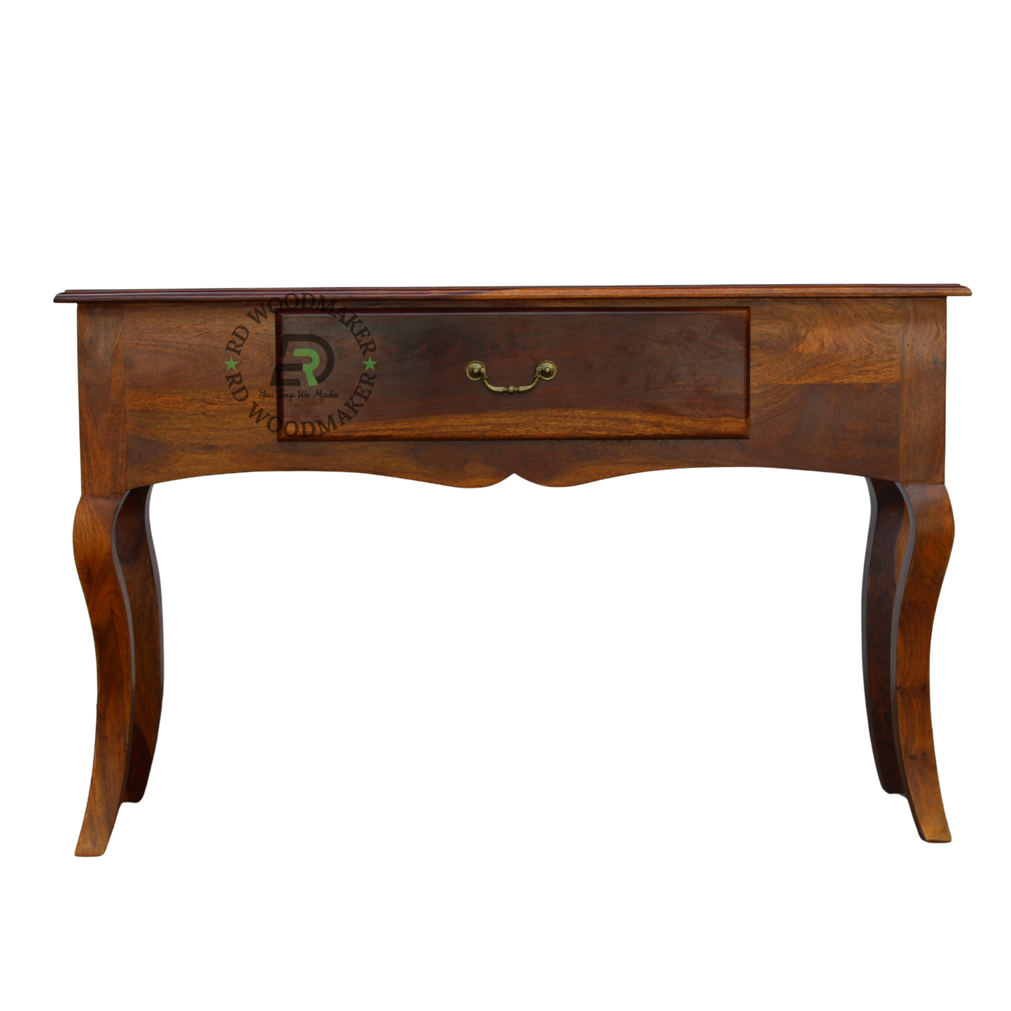 CLASSIC WOODEN CONSOLE TABLE WITH DRAWER & CABRIOLE LEGS