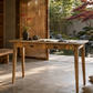 MINIMALIST SOLID WOOD WRITING DESK WITH TWO DRAWERS