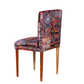 PREMIUM PATCHWORK UPHOLSTERED DINING CHAIR WITH SOLID WOOD LEGS
