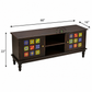 HANDCRAFTED TILE INLAY WOODEN MEDIA SIDEBOARD