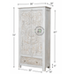 HERITAGE CARVED SOLID WOOD 2 DOOR WARDROBE WITH DRAWER