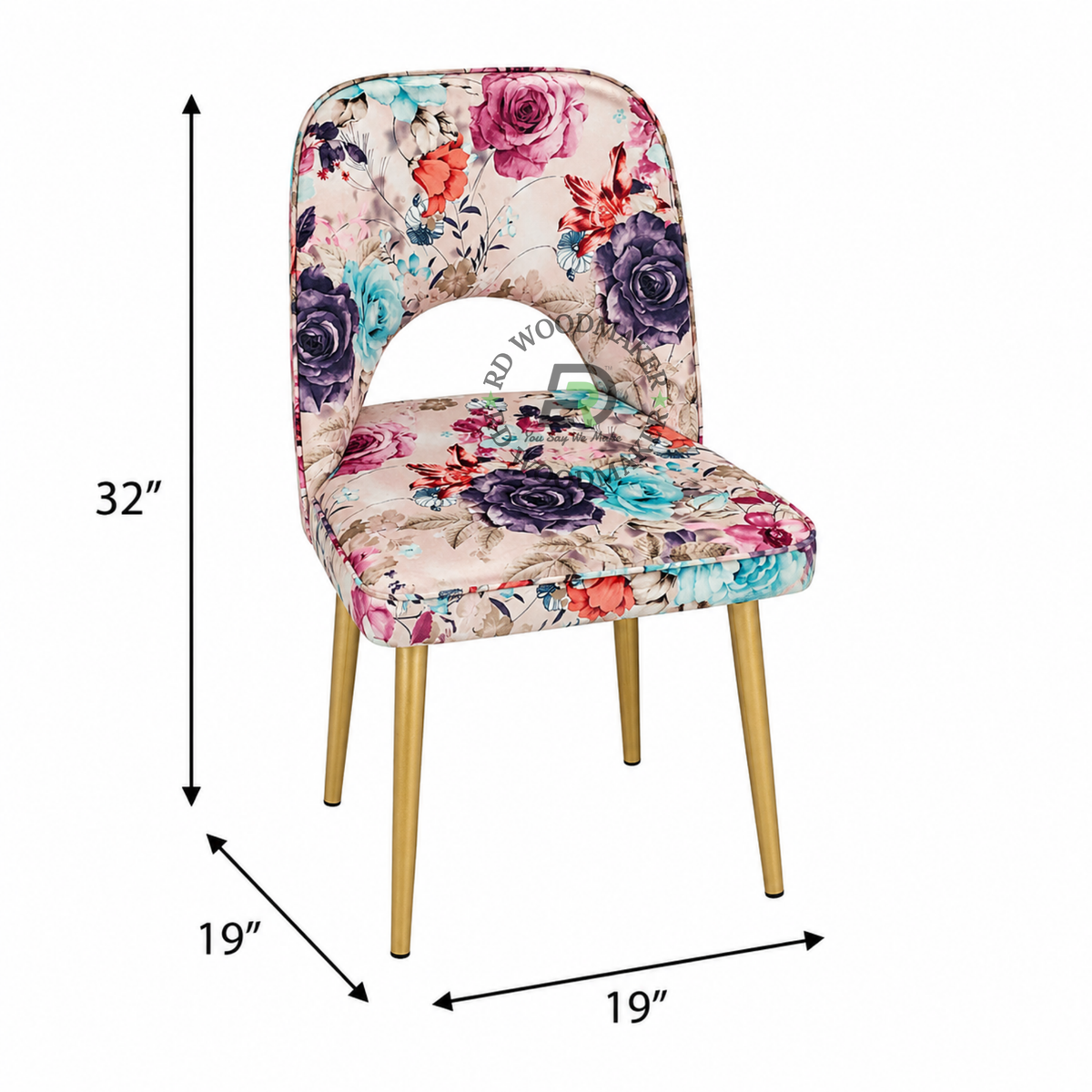 PREMIUM MULTICOLOUR FLORAL UPHOLSTERED DINING CHAIR