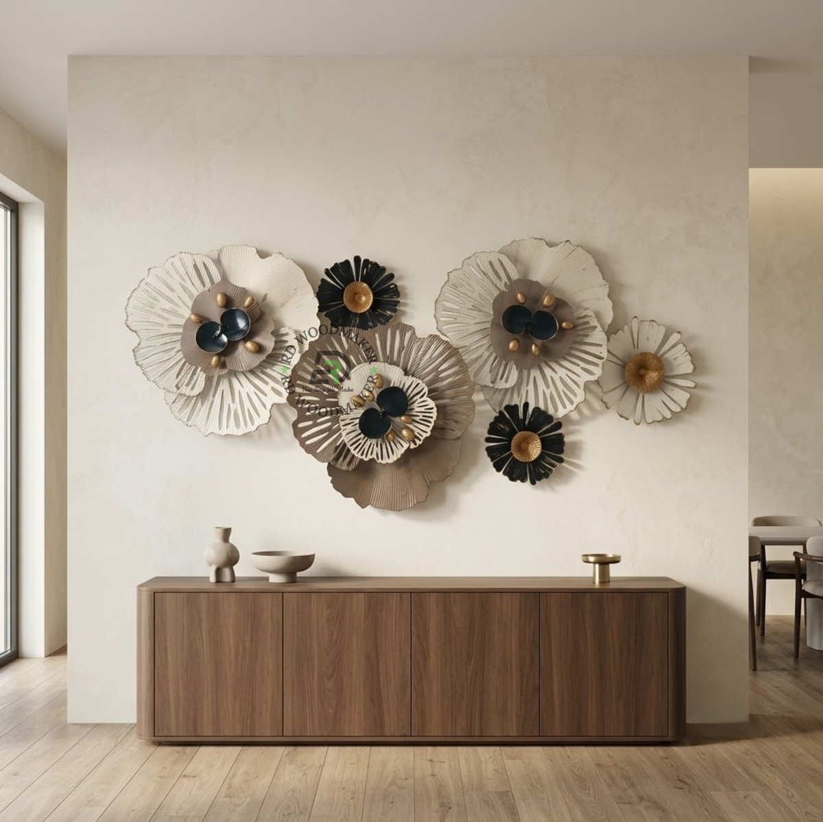 VERA BLOOM METAL FLOWER WALL DECOR