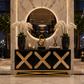 MODERN X-PATTERN SOLID WOOD SIDEBOARD