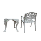 IVORY GRAPEVINE METAL CONVERSATION SET