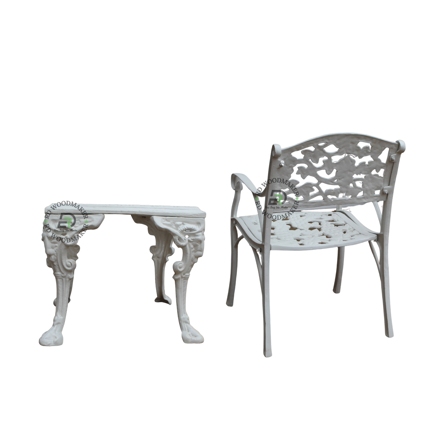 IVORY GRAPEVINE METAL CONVERSATION SET