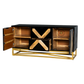 MODERN X-PATTERN SOLID WOOD SIDEBOARD